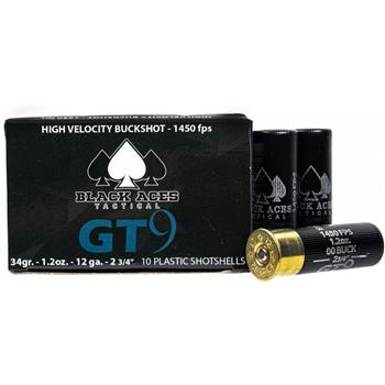 Black Aces Tactical Premium 2.75" 00 Buckshot 12 Gauge Ammunition, 200 Rounds - BATGT9BUCK - $119.99 - $119.99
