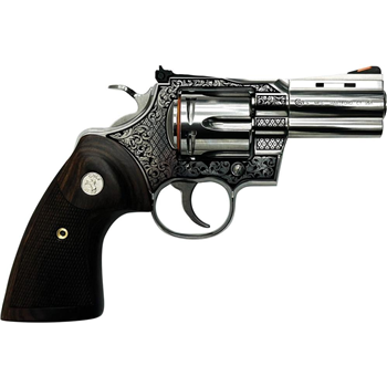 Colt Firearms Python Filligree Stainless / Walnut .357 Mag 3" Barrel 6-Rounds - $1899.99 ($9.99 S/H on Firearms) - $1,899.99