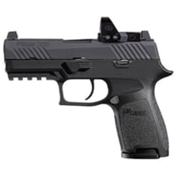 Sig Sauer P320 Compact Nitron 9mm 3.9" Compliant Pistol w/ROMEO1PRO, Rail, Contrast Sights, and (2) 10rd Steel Mags - $649.99 ($13.95 S/H on firearms) - $649.99
