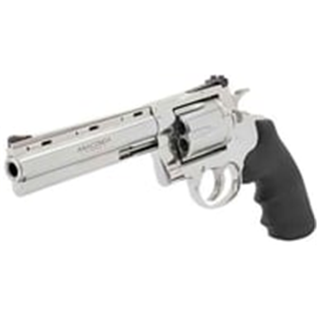 Colt's Anaconda 44 Magnum 6" Barrel Semi-Bright Stainless Finish Hogue Grip 6Rd - $1349.99 - $1,349.99