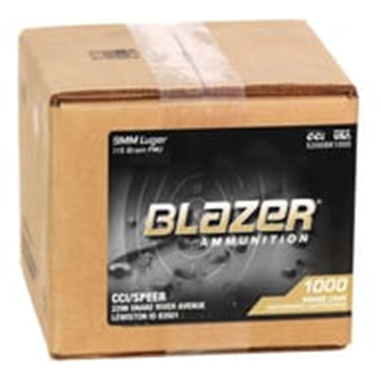 CCI Blazer 9mm Ammo 115 Grain FMJ 1000rd Case - $239.99 - $239.99
