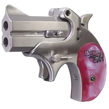 Bond Arms Mini Girl Stainless/Pink .357 Mag/.38 SPL 2.5" Barrel 2-Rounds - $381.99 ($9.99 S/H on Firearms) - $381.99