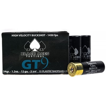 Black Aces Tactical Premium 2.75" 00 Buckshot 12 Gauge Ammunition, 200 Rounds - BATGT9BUCK - $119.99 - $119.99