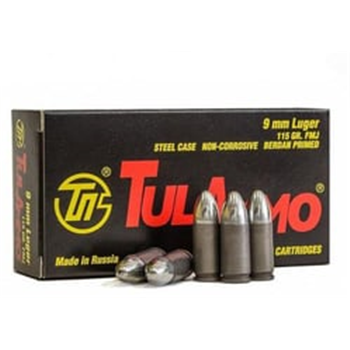 TulAmmo 9mm 115 Grain FMJ Steel 1000 rd - $249.99 (Free S/H over $49 + Get 2% back from your order in OP Bucks) - $249.99
