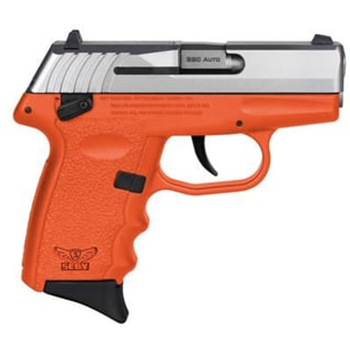 SCCY Industries CPX-4 .380 ACP, 2.96" Barrel, Orange Frame, Stainless Steel Slide, Manual Thumb Safety, 10rd - $217.98 - $217.98