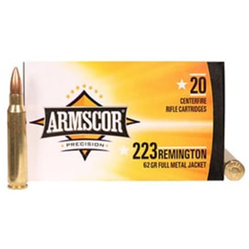 Armscor 223 Rem ARM50163 62 Grain FMJ Ammo 1000 round case - $469.99 (Free S/H over $175) - $469.99