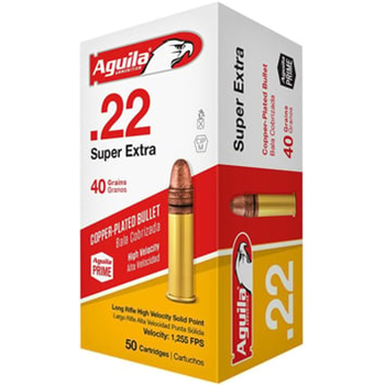 Aguila Super Extra High Velocity 22 LR 40Gr 2000 Rnd - $113.99 after code "HOME10" - $113.99