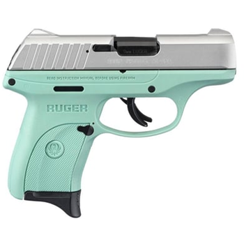 Ruger EC9s Stainless / Turquoise 9mm 3.12" Barrel 7-Rounds - $229.99 ($9.99 S/H on Firearms)