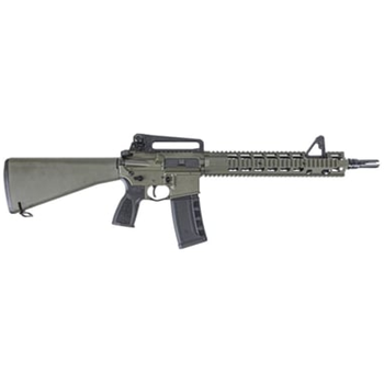 PSA "Sabre" Forged 13.7" Mid-Length 5.56 FSB with 13" Two-Piece Quad Rail and JMAC GFHC-E Pin//Weld A1 Stock and Carry Handle Rifle, Cerakote ODG - $1099.99 - $1,099.99