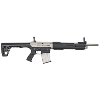 Tokarev TAR 12MP 12 Gauge Shotgun 18.5" Semi-Auto, Black &amp; Silver - TAR 12MP - $199.99 - $199.99