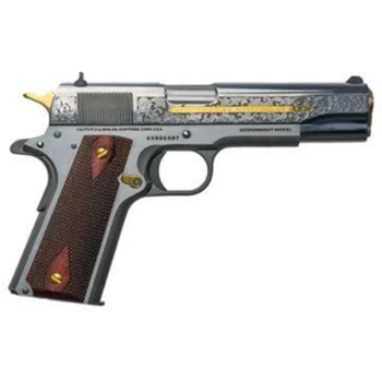 Colt Government 1911 .38 SUPER 5" DAY OF THE DEAD SS/BLUED/PEARL - $2958.99