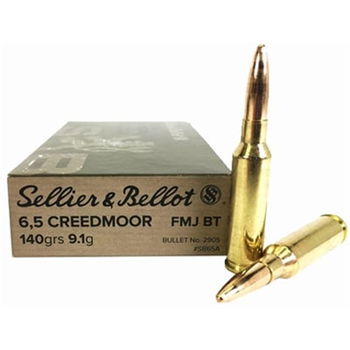 Sellier &amp; Bellot 6.5mm Creedmoor 140gr FMJBT 500 Rnd - $432.89 after code "WLS10" - $432.89