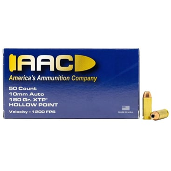 AAC 10mm Auto Ammo 180 Grain XTP Hollow Point 50rd Box - $25.99 - $25.99