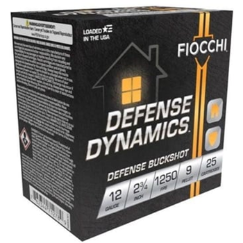 Fiocchi Defense Dynamics 12 Gauge 00 Buckshot, 250 Rounds - $119.90