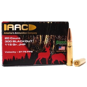 AAC 300 Blackout Ammo 115 Grain Sierra JHP 20rd Box - $14.99 - $14.99