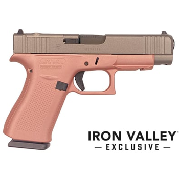 Glock Glock Glock 48 Mos, 9Mm, 4.17" Barrel, Titanium/Rose Gold, 10-Rd, Ivs Exclusive PA4850204FRMOS-RGT - $563.95 - $563.95