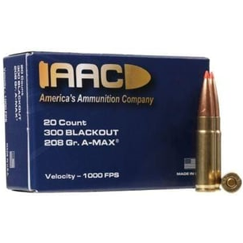 15 Boxes of AAC 300 BLACKOUT Ammo 208 Grain A-MAX, 300rds - $284.85 - $284.85