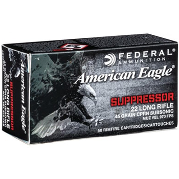 FEDERAL AMMO 22 LR Suppressor 45Gr Copper Plated Nos 50rd - $4.99 ($12.99 Flat Rate Shipping) - $4.99