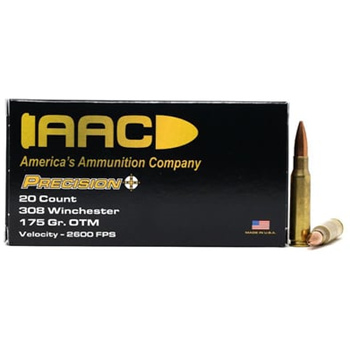 AAC 308 Winchester Ammo 175 Grain OTM 20rd Box - $17.99 - $17.99