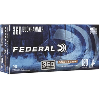 Federal 360 Buckhammer 180Gr Power-Shok 20rd - $25.99 (Free S/H on Firearms) - $25.99