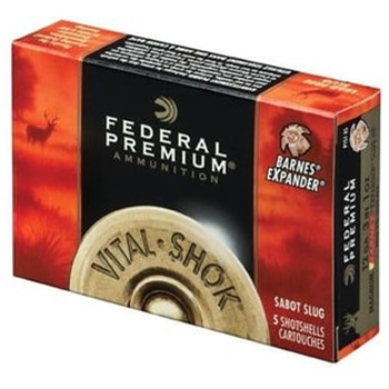 Federal Premium Vital-Shok Trophy 12 GA 3-inch 300GR Copper Sabot Slug 5Rd - $16.79 ($9.99 S/H on Firearms) - $16.79