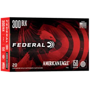 Federal: American Eagle 300 Blackout, 150gr Boat-Tail FMJ, 20/Box - $12 - $12.00