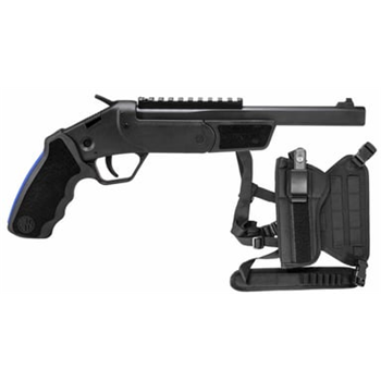 ROSSI Brawler 410Ga/45LC 9in Break Open Single Shot w/ Chest Rig/Holster Kit Black - $233.99 (Free S/H on Firearms) - $233.99