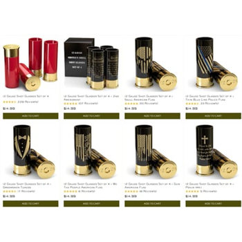 12 Gauge Shot Glasses Set of 4 - $14.99 + 10% off with Code "VIPCLUB10" (Free Shipping over $75) - $14.99