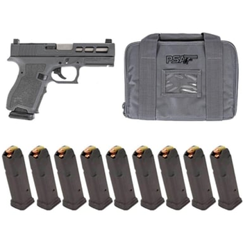 PSA Dagger Compact 9mm SW1 RMR Pistol with Non Threaded Barrel 10 -15rd Mags, Gray - $399.99 - $399.99