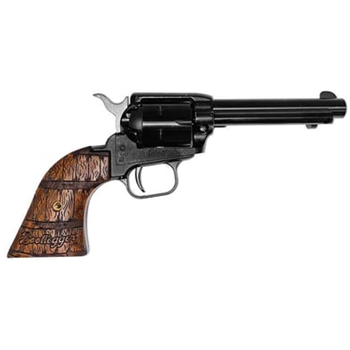 HERITAGE MANUFACTURING Rough Rider Bootlegger 22LR 4.75" 6rd Revolver - Whiskey Barrel Grips - $146.99 (Free S/H on Firearms) - $146.99