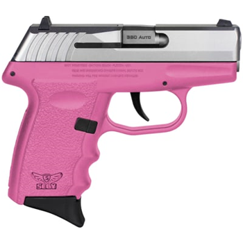 SCCY CPX3 Pink / Stainless .380 ACP 3.1" Barrel 10-Rounds - $216.99 ($9.99 S/H on Firearms) - $216.99