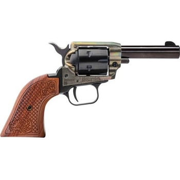 Heritage Barkeep 22LR 3" 6rd Revolver Case Hardened Custom Scroll Wood Grips - $105.99 (Free S/H on Firearms)