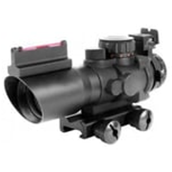 AIM Sports Inc 4x32 Tri-Illuminated Rifle Scope w/ Fiber Optic Sight - $51.13 (Free S/H over $49 + Get 2% back from your order in OP Bucks) - $51.13