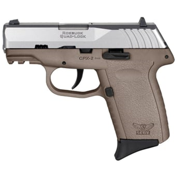 SCCY CPX-2 9mm 3.1" 10rd, Silver/Flat Dark Earth - CPX-2TTDEG3 - $149.99 - $149.99
