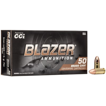 CCI Blazer FMJ 9mm Luger 115 Grain 50 Count - $12.28 - $12.28