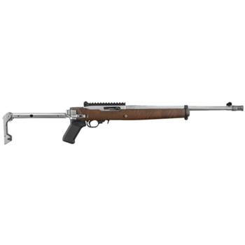 Ruger 10/22 Exclusive w/ Folding Samson Stock Stainless / Wood .22 LR 16.5" Barrel 10-Rounds - $649.00 ($9.99 S/H on Firearms / $12.99 Flat Rate S/H on ammo) - $649.00