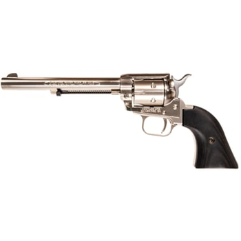 HERITAGE MANUFACTURING Rough Rider 22 LR Nickel 6.5'' 6rd Black Laminate Grips - $155.99 (Free S/H on Firearms) - $155.99