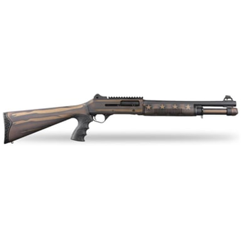 Panzer M4 12 Ga Shotgun 18.5" Semi-Auto - Blk/Bronze w/ US Flag Cerakote - PAM4TSBBUSFC - $479.99 - $479.99
