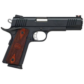 Charles Daly 1911 45ACP 5" Barrel W/ Fiber Optic Front Sights 8+1 Diamond Checkered Walnut Grips/Black - $523.24 - $523.24