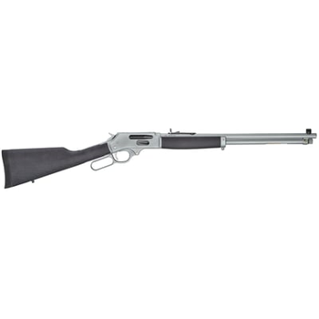 HENRY Big Boy Side Gate All Weather 30-30 Win 20" 5rd Lever Rifle Satin Chrome - $1058.99 (Free S/H on Firearms) - $1,058.99