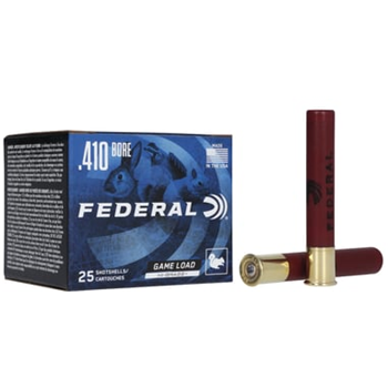 Federal Ammo Game Load Upland Hi-Brass 410 Gauge 4 Shot 25 Round - $18.99 - $18.99