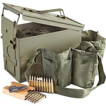 PMC Bulk .223 Ammo 55 Grain FMJ w/ Bandolier in M2A1 840 rd/can - $429.99 - $429.99