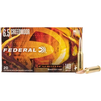 Federal Fusion Rifle 6.5 Creedmoor 140 gr Bonded Soft Point Ammunition - 20 Rounds - $29.77 - $29.77