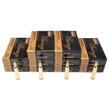 PMC Bronze Rifle Ammunition .223 Rem 55 gr FMJ 2900 fps 200 rounds (10 boxes of 20) - $99.9 - $99.90
