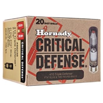 Hornady 410 Critical Defense Triple Defense 2 1/2, 20/Box - $18.99 - $18.99