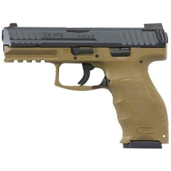 HK VP9 9mm 4.1" 17rd Night Sights Flat Dark Earth Striker-Fired - $499.99 + Free Shipping + 4 Extra mags after MIR - $499.99