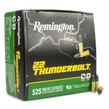 Remington Thunderbolt 22LR 40 Grain Round Nose Hi-Velocity - 525 Rounds - $30.99 ($5 back/box REBATE! Must buy 2 boxes to qualify for rebate!) ($8.99 Flat Rate Shipping) - $30.99
