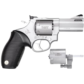 TAURUS 692 Standard 357 Mag / 38 Special / 9mm 3" 7rd Revolver - Stainless Rubber Grips - $602.99 (Free S/H on Firearms) - $602.99