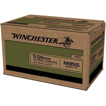 Winchester M855 5.56 Bulk Ammo 62 Grain FMJ 1000rds - WM8551000 - $599.99 - $599.99