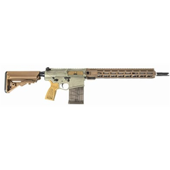 PSA Sabre-10A1 Billet 16" .308 Mid-Length w/Moss Green Receivers and Burnt Bronze Rail - $1299.99